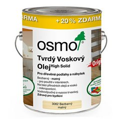 Tvrdý voskový olej bezbarvý mat (3062) 3 l OSMO Original