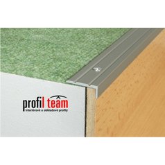 Schodová hrana 25x10mm šroubovací 270 cm Inox E07