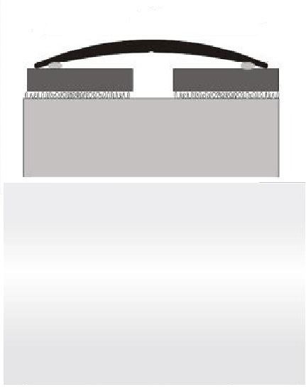 Profilteam Přechodová lišta oblá E01 Stříbrná samolepicí 60 mm 100 cm