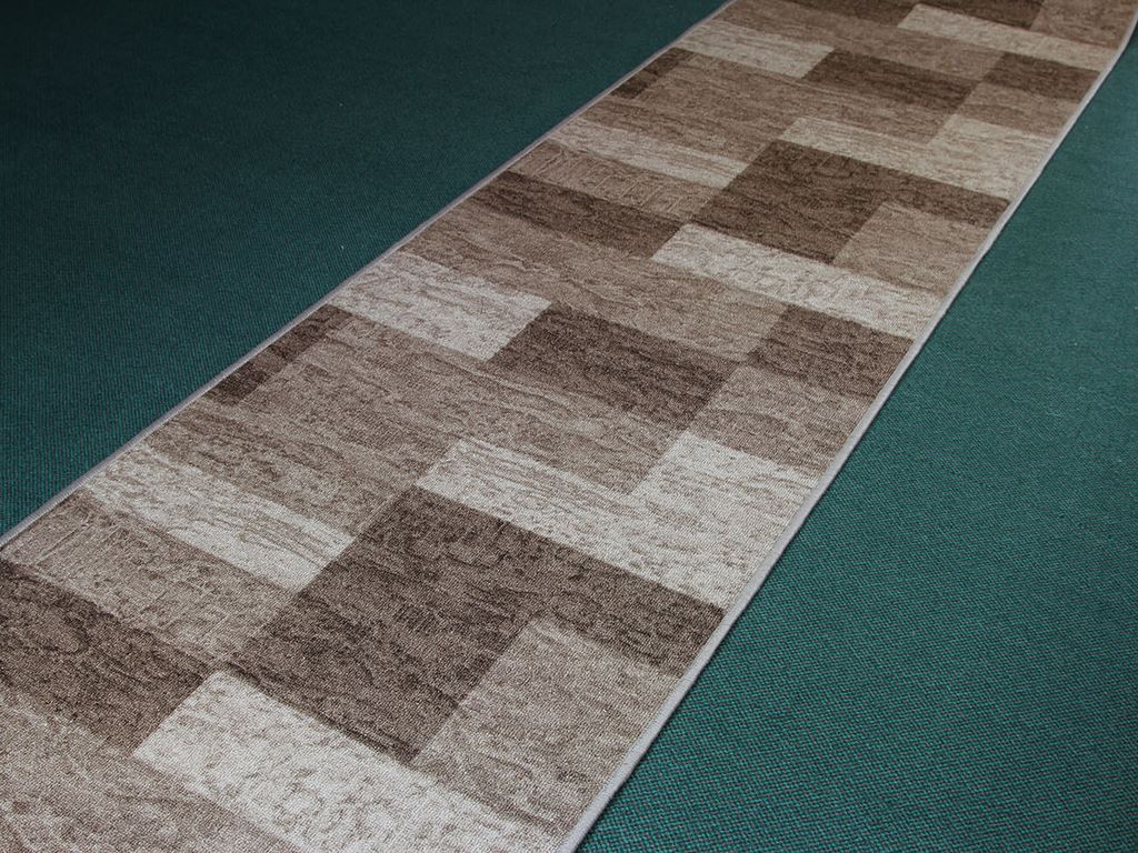 Běhoun Icona 39 koberec bytový šíře 0,67 m Šedobéžová