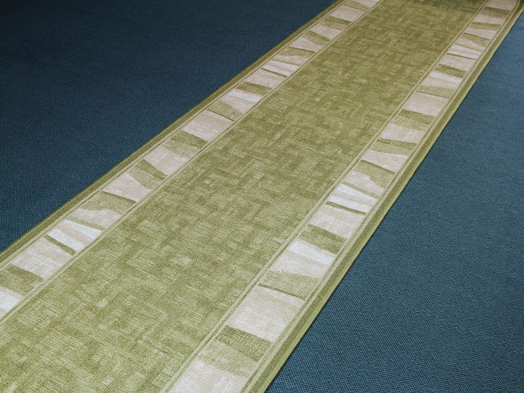 Běhoun Linea 21 koberec bytový šíře 0,67 m Zelená