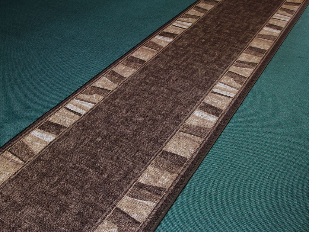 Běhoun Linea 44 koberec bytový šíře 0,67 m tmavě hnědá