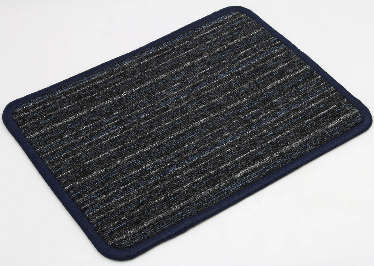 Zátěžový koberec Falcon Stripe 578 Modro-černá Metráž šíře 4m