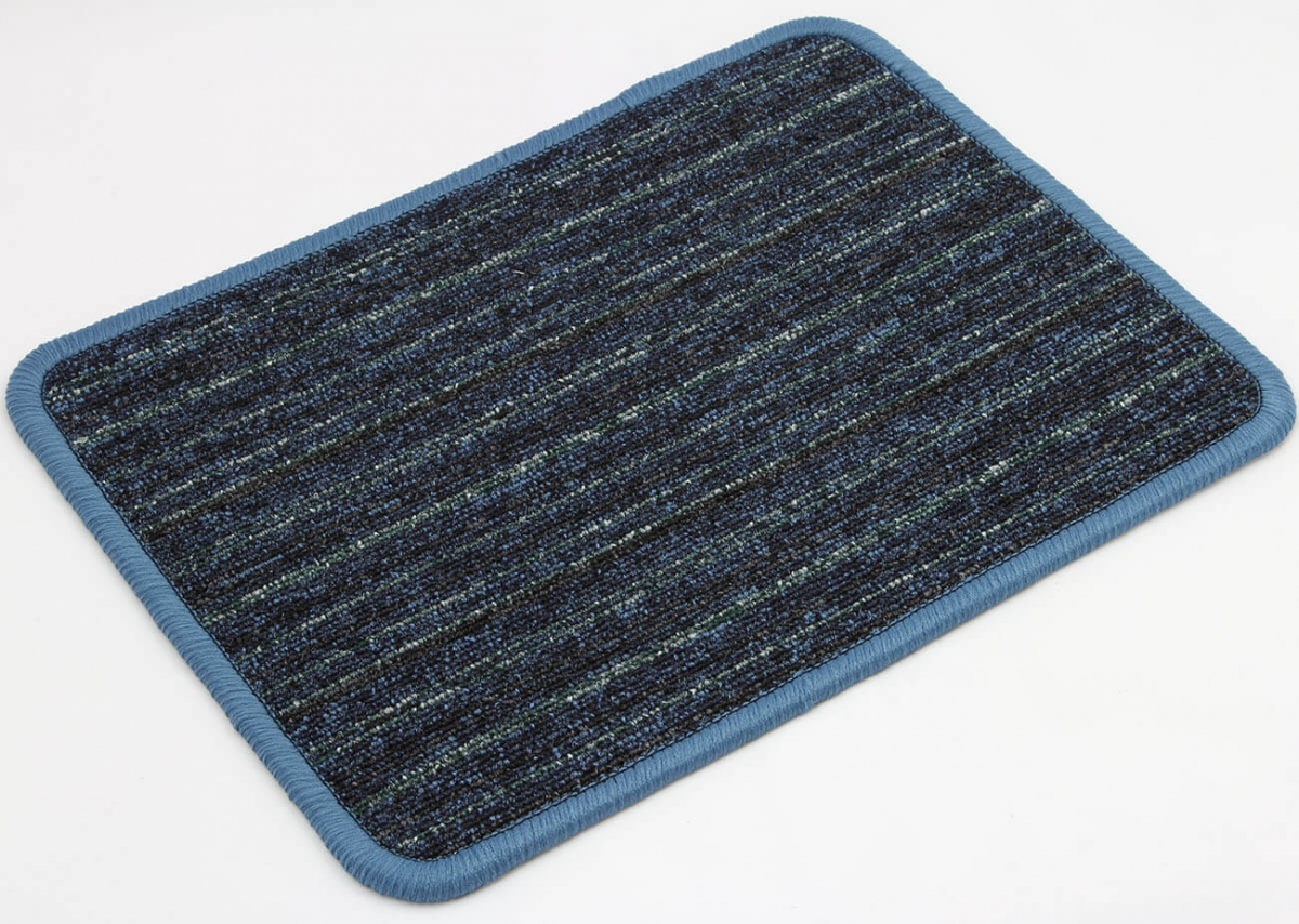 Zátěžový koberec Falcon Stripe 583 Modrá Metráž šíře 4m