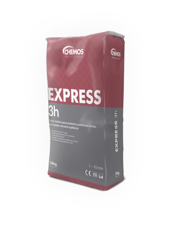 Samonivelační hmota Chemos Express 3H 25 kg min. odběr 4ks